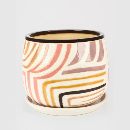 Горшок для цветов с поддоном Viet Thanh Африка d34