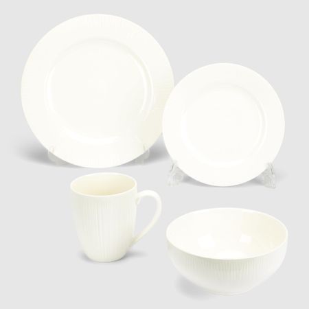 Набор посуды White Rabbit Stripe 16 предметов