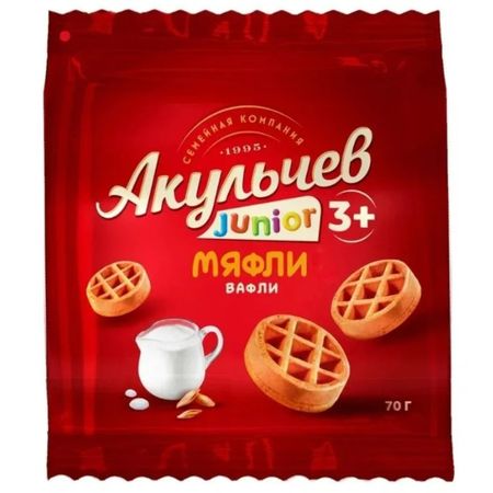 Вафли Акульчев мяфли 70 г
