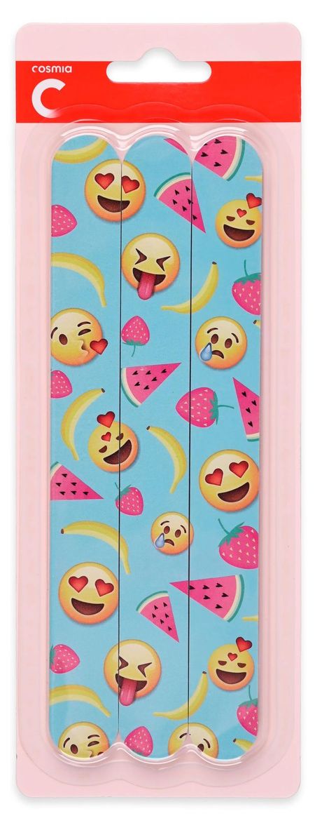 Пилка для ногтей Cosmia овальная, 3 шт