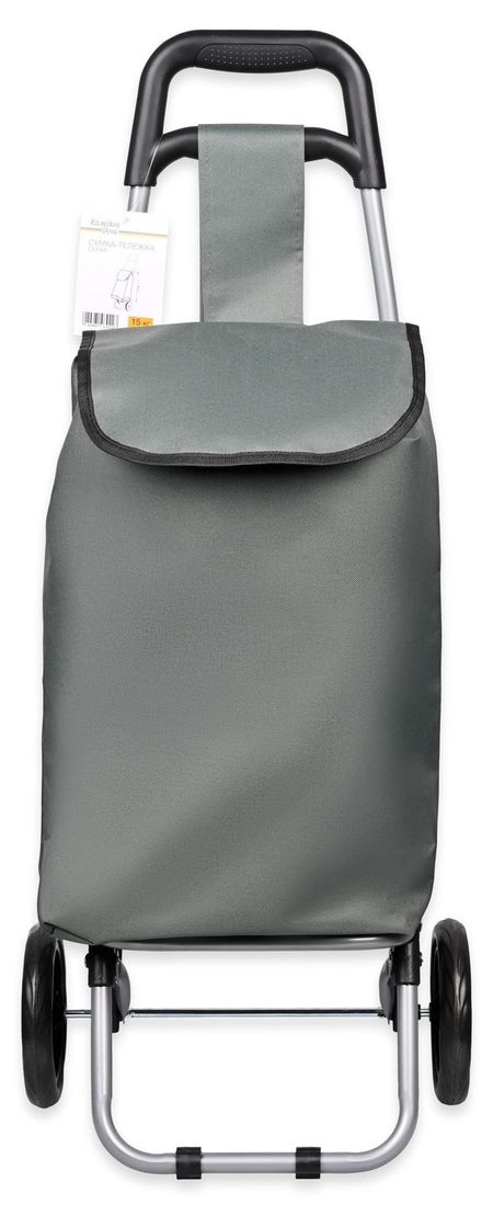 Сумка-тележка Каждый день серая, 95х34,5х28 см