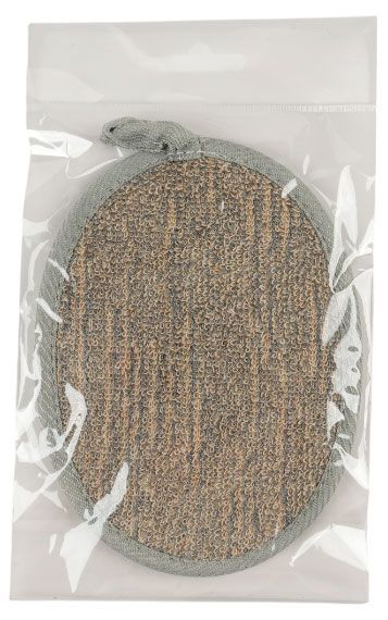 Мочалка для тела овал, 15,5х11х1 см