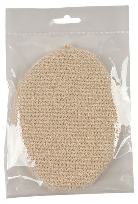 Мочалка для тела овал, 17х12 см