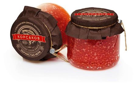 Икра горбуши Корсаков зернистая, 450 г