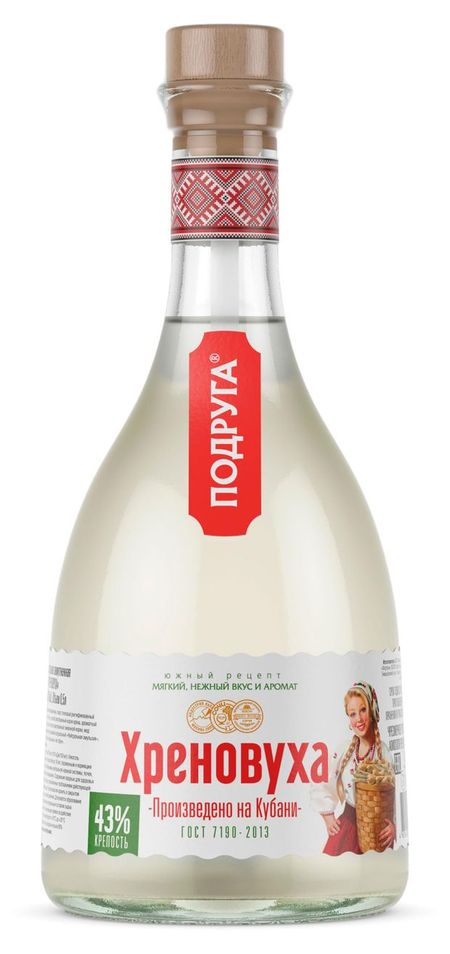 Настойка горькая Подруга Хреновуха Россия, 0,5 л