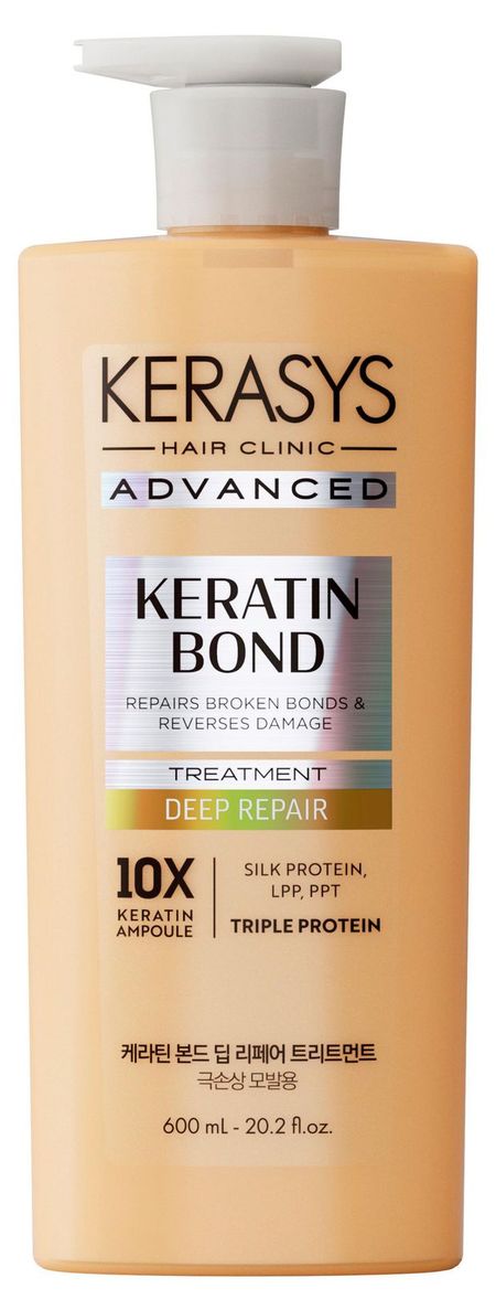 Бальзам для волос Kerasys Advanced Keratin Blond Восстановление с кератином для поврежденных волос, 600 мл