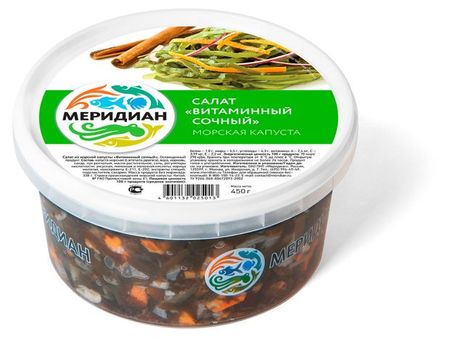 Салат из морской капусты Меридиан Витаминный, 450 г