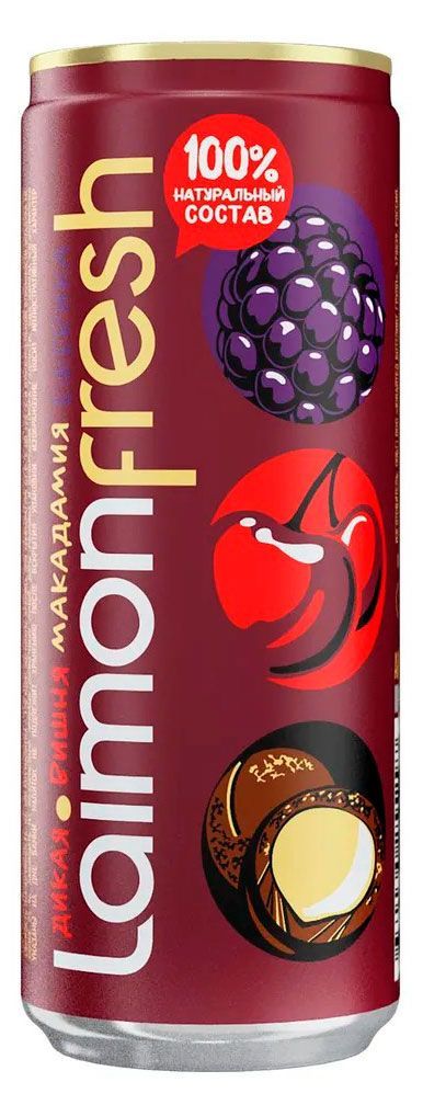 Напиток газированный Laimon fresh дикая ежевика макадамия, 330 мл