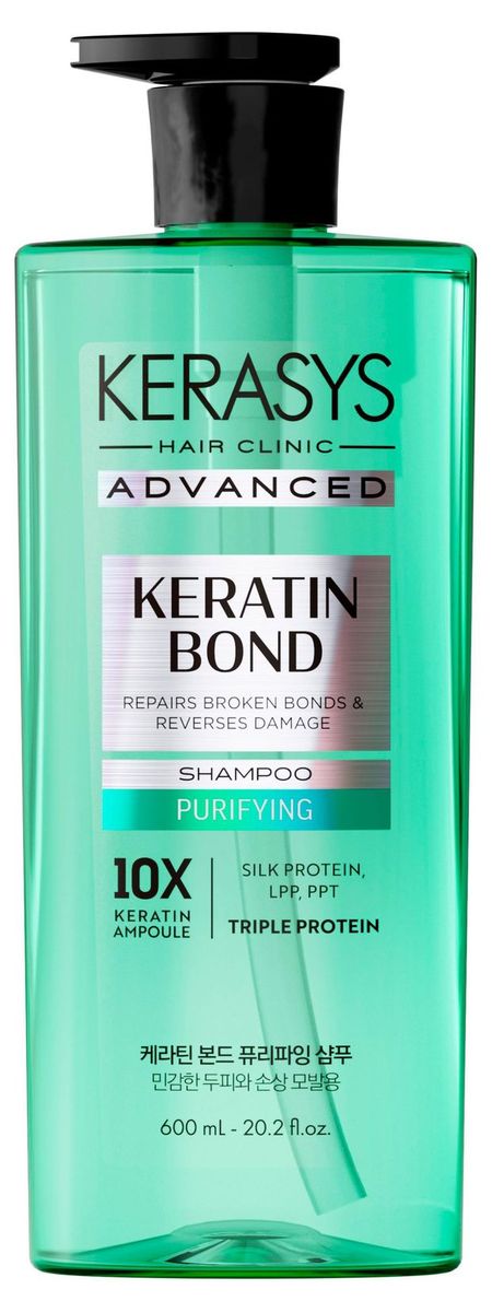 Бальзам для волос Kerasys Advanced Keratin Blond Очищение для поврежденных волос и чувствительной кожи головы, 600 мл