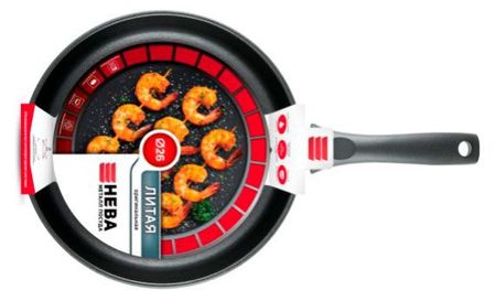 Сковорода Нева Металл Посуда литая, d 26 см