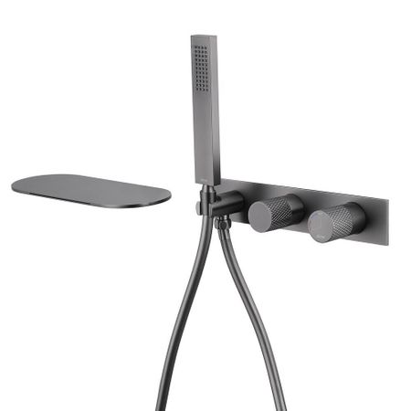 Смеситель для душа встраиваемый Abber Rund с лейкой никель (AF8731NG)