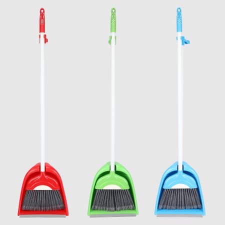 Комплект Urve Plastik щетка и совок с длинной ручкой 105х26х21 см в ассортименте