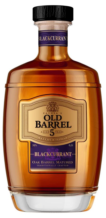 Аперитив на основе коньяка Father's Old Barrel Blackcurrant 5 лет Россия, 0,5 л