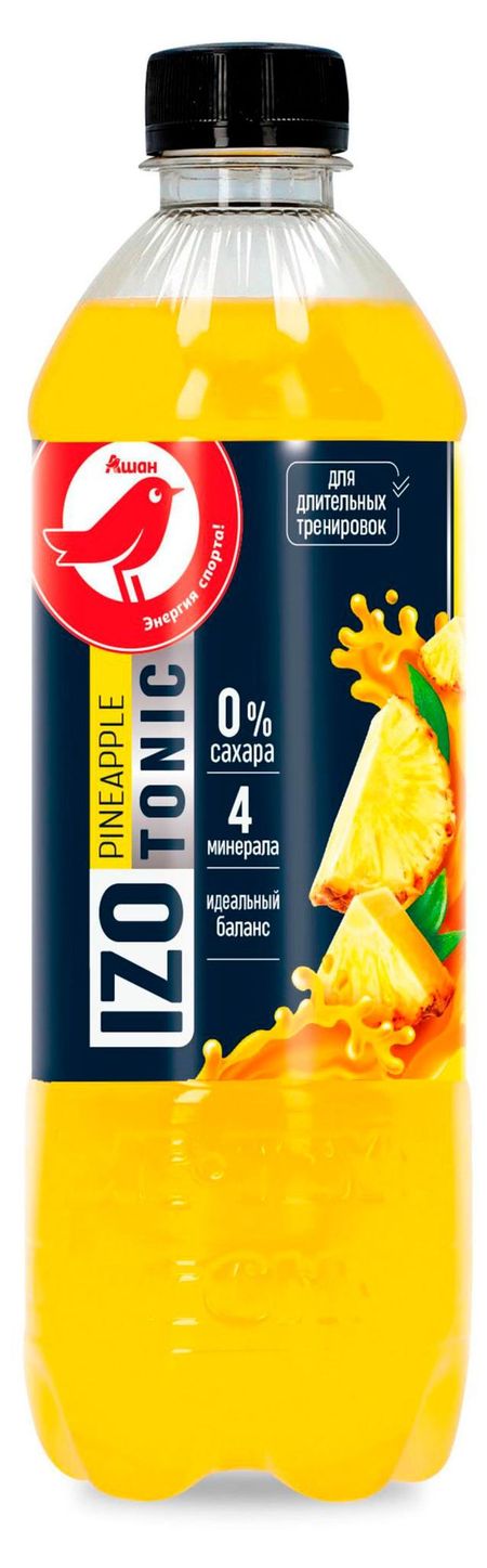 Изотоник АШАН Красная птица со вкусом ананаса, 500 мл