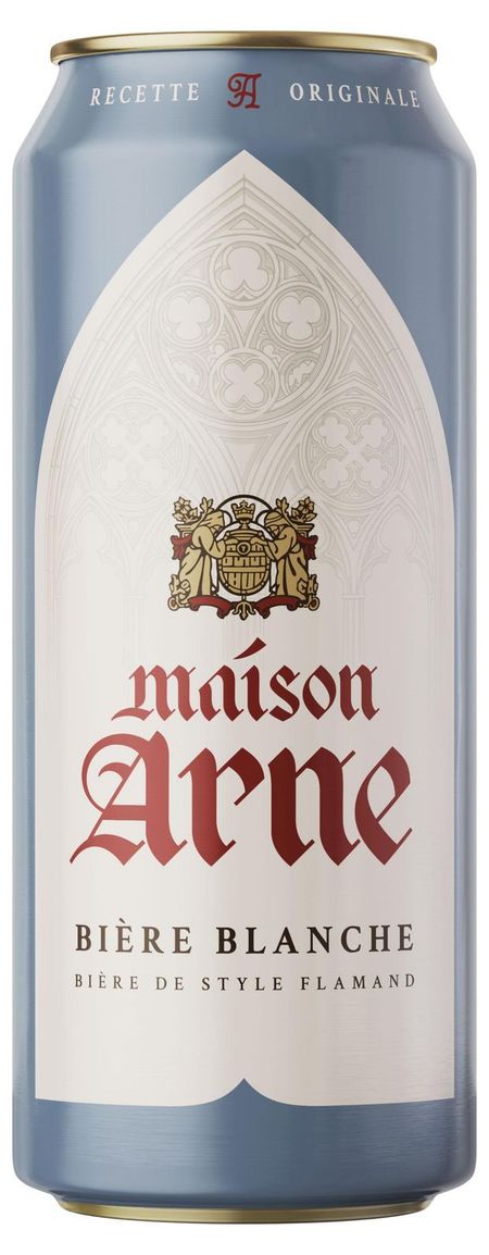 Напиток пивной Maison Arne Biere Blanche нефильтрованный 4,9%, 430 мл