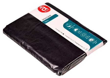 Простыня Actuel темно-серая, 220х240 см