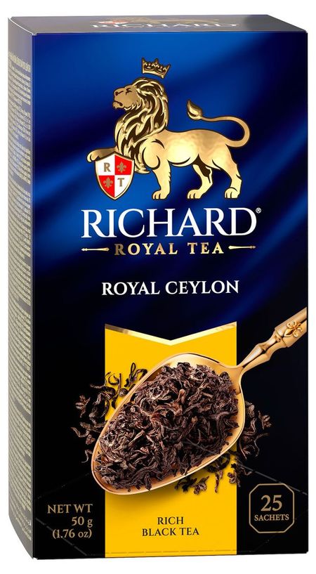 Чай черный Richard Royal Ceylon в сашетах, 25х2 г