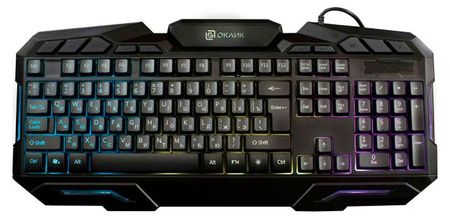 Клавиатура Оклик 700G Dynasty черный USB Multimedia for gamer LED