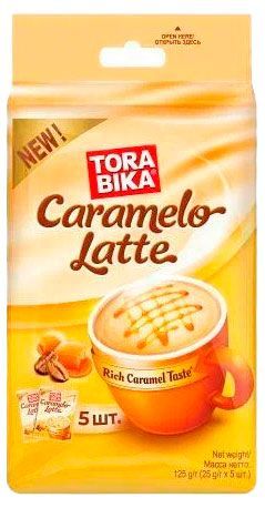 Кофейный напиток Torabika Caramelo Latte Индонезия, 5х25 г