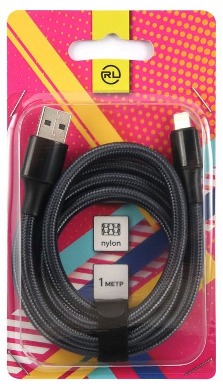 Кабель Red Line USB-8PIN 2А нейлоновая оплетка серый, 1 м нишант бхаджария конфиденциальность данных