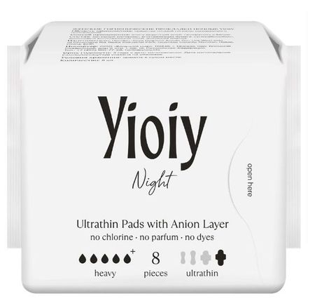 Прокладки гигиенические Yioiy night, 8 шт