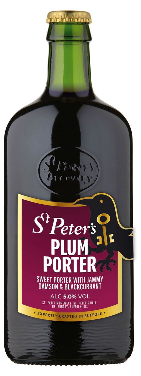 Пиво St. Peter's Plum Porter светлое 5% Великобритания, 0,5 л элинор портер поллианна pollyanna cd
