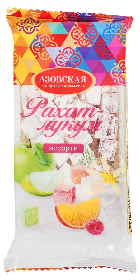 Рахат-лукум Азовская кондитерская фабрика ассорти, 200 г