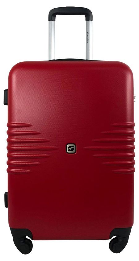 Чемодан пластиковый Airport красный 4 колеса, 25х41х61 см, размер M релятивистская кинематика неевклидовы пространства и экспоненциальное отображение