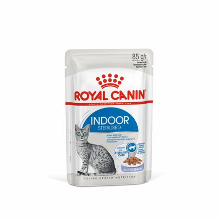 Консервы, паучи Royal Canin паучи Для взрослых стерилизованных кошек, живущих в помещении, 1-7 лет, кусочки в желе, Indoor Sterilised, 1 шт (1 шт)