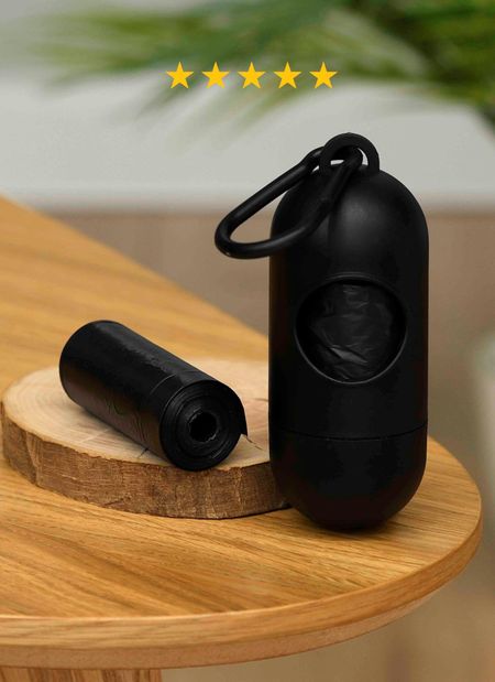 Для прогулок PETSHOP Диспенсер и рулон пакетов для выгула собак, набор (100 г)