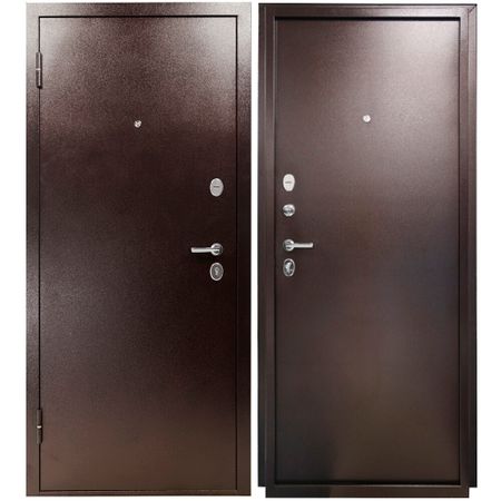 Дверь входная Промет Марс/Титан левая медный антик - медный антик 960х2050 мм