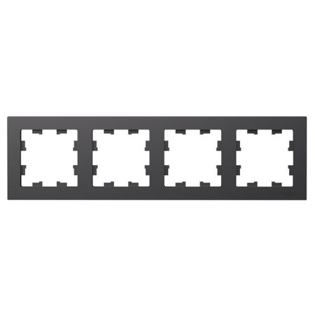 Рамка Systeme Electric AtlasDesign четырехместная базальт (ATN001404)