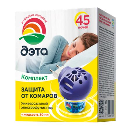 Средство для защиты от комаров фумигатор с жидкостью Дэта 30 мл
