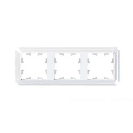 Рамка Systeme Electric AtlasDesign Antique трехместная белая (ATN100103) леонид михайлович млечин россия и китай дружили воевали что теперь