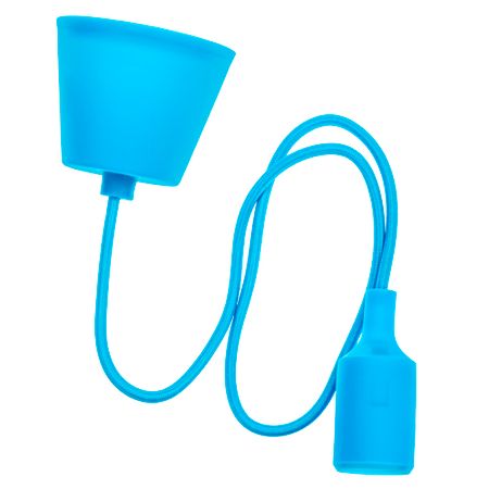 Патрон для лампы E27 Rev ПВХ 40 Вт IP20 с подвесом синий (24646 6) карта ретро вятской губернии состояние на 1892г в картонном тубусе с подвесом