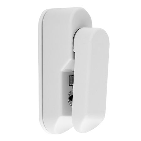 Блокиратор оконный флажковый с ключом стальной белый хозяйка таверны в квартале воров