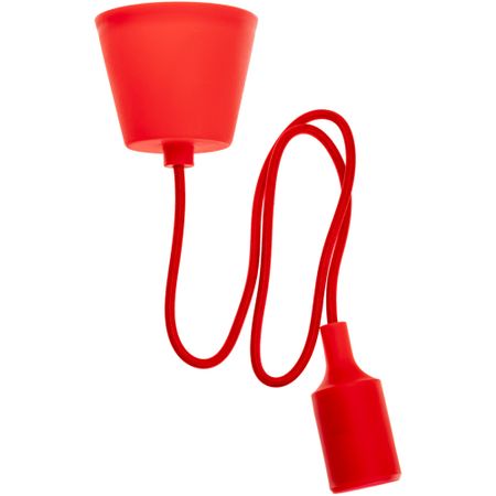 Патрон для лампы E27 Rev ПВХ 40 Вт IP20 с подвесом красный (24645 9)