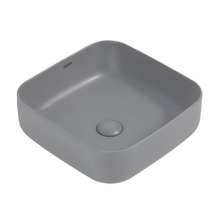 Раковина Abber Rechteck 39 см накладная серая матовая (AC2211MG)