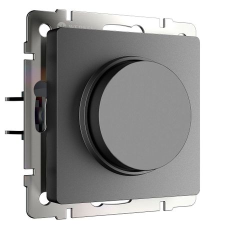Диммер Werkel встраиваемый графит матовый поворотно-нажимной (a069591)