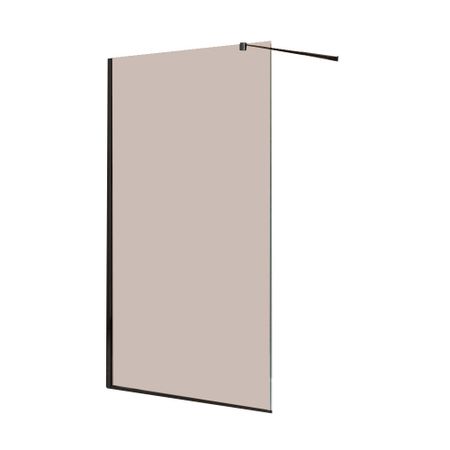 Душевая перегородка Cezares Liberta черная 120х195 см стекло цвет бронза 8 мм (LIBERTA-L-1-120-BR-NERO) для audi a4 b8 b9 arllord avant 8k 8w 2008 2023 передние щетки стеклоочистителя ветровое стекло 2017 2010 2013 2014 2008 2015