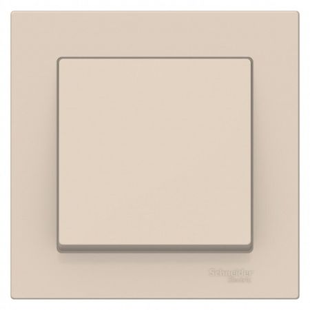 Выключатель Systeme Electric AtlasDesign одноклавишный встраиваемый бежевый (ATN000212) выключатель 3 клавишный schneider electric atlas design 10а