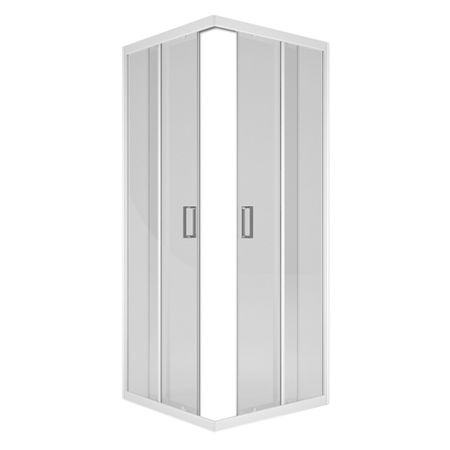 Душевой уголок Метакам Universal белый 79х79х185 см квадрат стекло прозрачное 4 мм (21470) автомобильный держатель с винтом 1 4 дюйма 6 мм