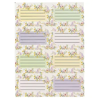 Наклейки для тетрадей «Believe in unicorns», 24 штуки