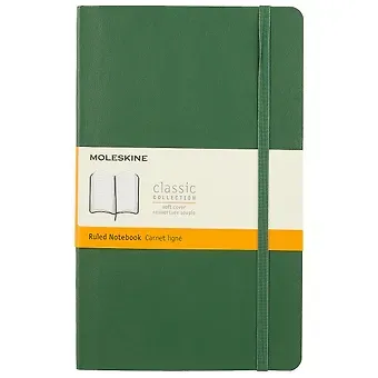 Записная книжка Moleskin Classic Soft Large, зелёная, 96 листов, А5