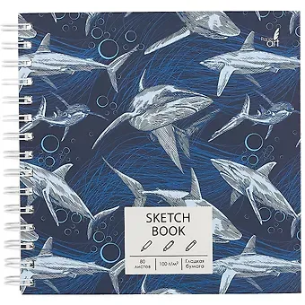 Скетчбук 195*195 80л 