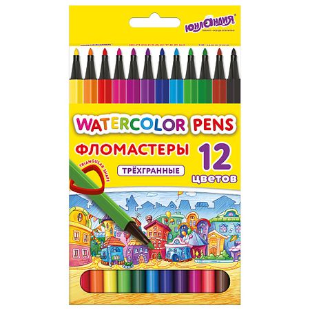 Набор фломастеров ЮНЛАНДИЯ Фломастеры Домики