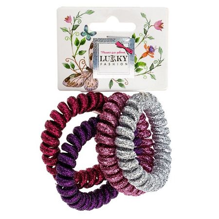Набор резинок для волос LUKKY Набор резинок для волос Спираль резинка для волос nata kikot шелковых резинок