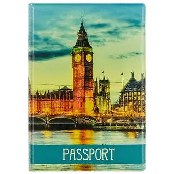 Обложка для паспорта London Вечерний город (ПВХ бокс)