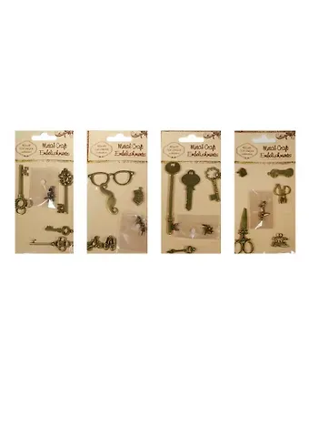 Декоративные метал. элементы для скрапбукинга (в асс.) (S20494475A)