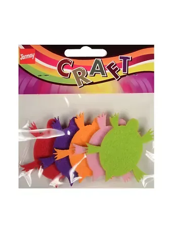 Набор для творчества Вырубки из фетра однослойные, черепашки, 5шт